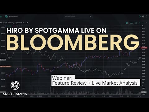HIRO by SpotGamma Live on Bloomberg: Features Webinar + Live Market Analysis