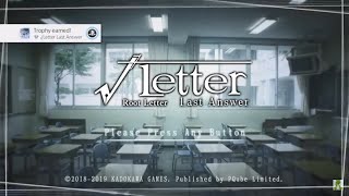 √Letter: Last Answer - Full Unedited #PS4 Platinum Trophy Gameplay (Part 2)
