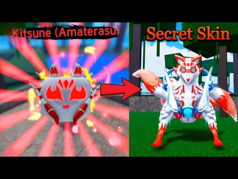 Obtaining the Secret Kitsune Skin in Blox Fruits (fanmade)