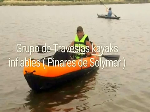 Grupo de travesías en kayak inflables Ciudad de la Costa Pinares de Solymar