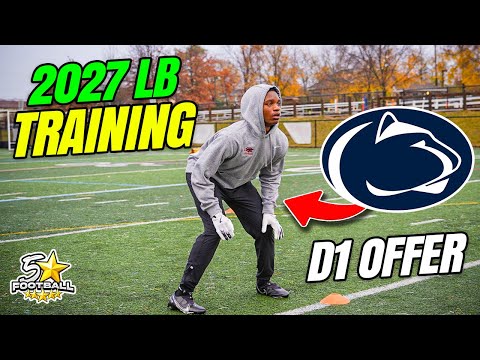 Linebacker Drills - Coaching a future D1 LB!
