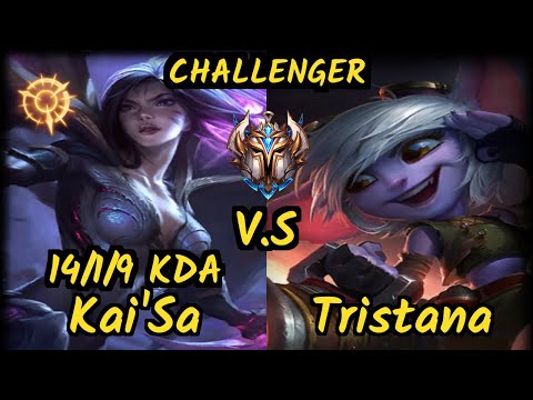 FORG1VEN (KAI'SA) vs TRISTANA - 14/1/9 KDA BOTTOM ADC CHALLENGER GAMEPLAY - EUW