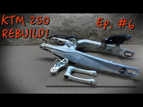 KTM 250 SX REBUILD - Ep.#6 Linkage and Swingarm Bearing Replacement! (Detailed)