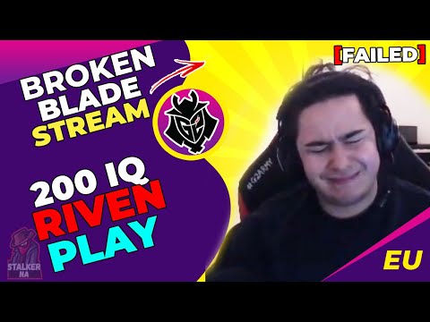 G2 BrokenBlade Riven 200IQ Play ft. G2 Jankos [FAILED]