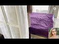 Olesya Is Resting On The Bed In A Silk Robe