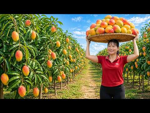TIMELAPSE -- 366 Days Harvesting Mangoes 🥭 Satisfying Farm to Market | Fruity Daily