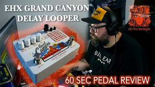 Video thumbnail for EHX Grand Canyon Delay Looper (60 Second Pedal Review) Lost State Recordings by Lost State Recordings