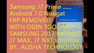 samsung j7 prime android 7.0 frp lock remove with odin tool easy way
