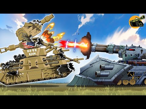 All Episodes: Ratte V2 vs KV 44 Max PART 2 #kv6 #cartoons_about_tanks_english #gameoftanks #xetăng