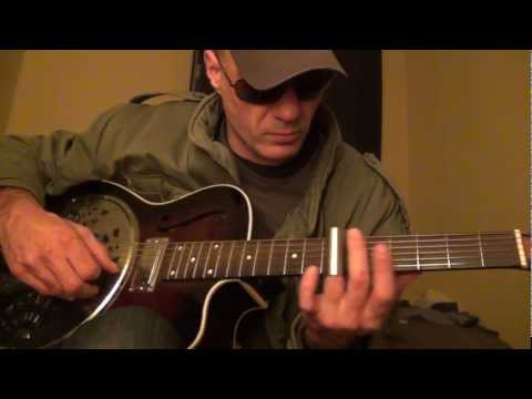 "She's Leavin' The Bank" from 'Paris, Texas' - Open C# Slide - SX Resonator Acoustic cover take