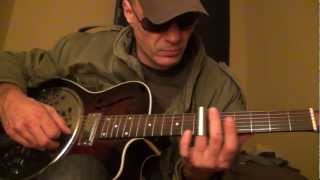 &quot;She&#39;s Leavin&#39; The Bank&quot; from &#39;Paris, Texas&#39; - Open C# Slide - SX Resonator Acoustic cover take
