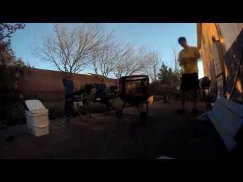 Backyard campfire (GoPro Timelapse)