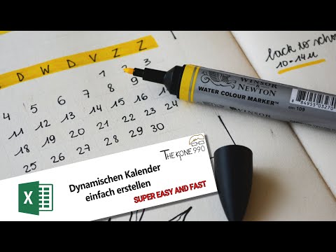 Dynamischer Kalender Einfach erstellen - Tutorial Excel