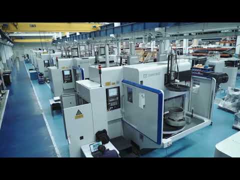 TV: Vertical lathe for wheel manufacturing