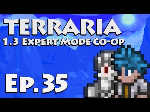 Desperately Seeking Titanium [Let's Play Terraria 1.3 | Ep 35] (Terraria Expert Mode Co-op)