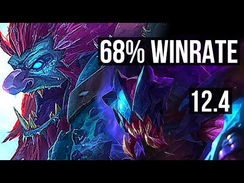 TRUNDLE vs REK'SAI (JNG) | 5/0/7, 68% winrate, Rank 8 Trundle | EUW Challenger | 12.4