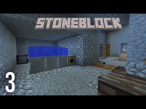 Stoneblock - E03 - Better Tools and Obsidian  (Modded Minecraft 1.12.2)