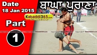 Bagha Purana (Moga) Kabaddi Tournament 18 Jan 2015 Part 1 by Kabaddi365.com