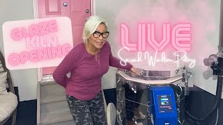 GLAZE KILN OPENING | SUCCESS or FAILURE? Kiln Opening LIVE STREAM!