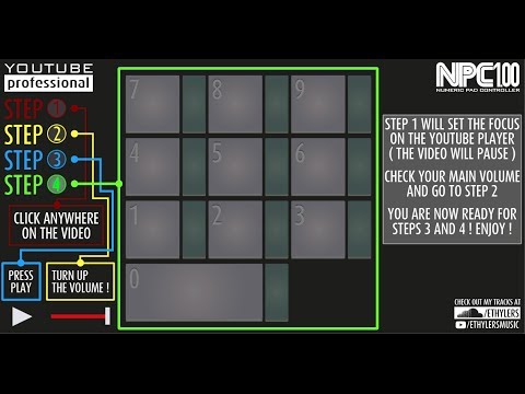 Interactive Drum Machine : Numeric Pad Controller - NPC100 (120BPM)