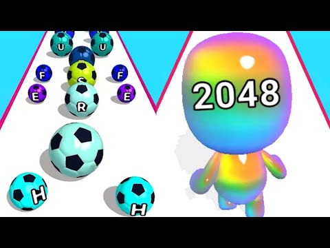 Man Runner 2048 VS AZ Run - ASMR Gameplay