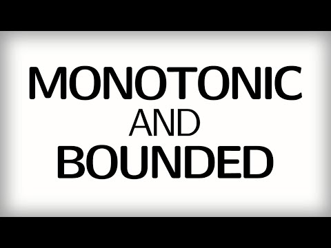 11.4  Monotonic and bounded sequences