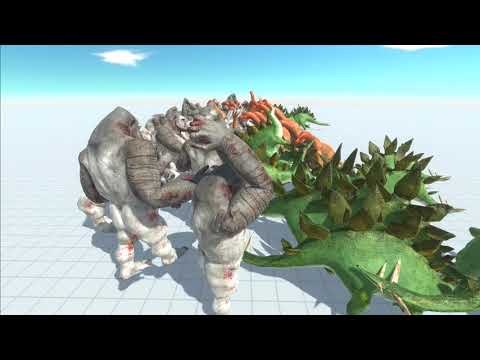 40x Goro Army VS 45x Giant Armies - Animal Revolt Battle Simulator