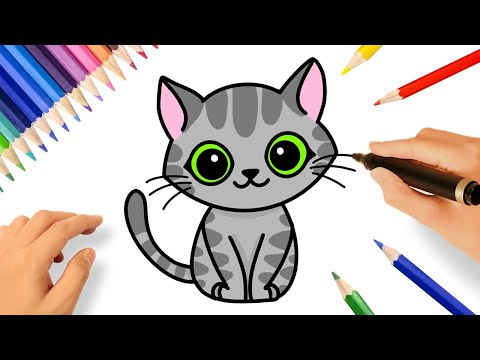COMMENT DESSINER un CHAT FACILE 🐱