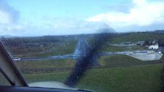 preview picture of video 'Final Approach and Landing at Enniskillen Airport'
