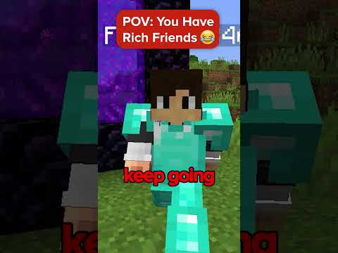 POV: You Have RICH Minecraft Friends…