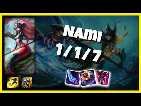 Nami vs Bard NA Challenger SUPPORT (1/1/7) Gameplay Replay - Patch 10.23