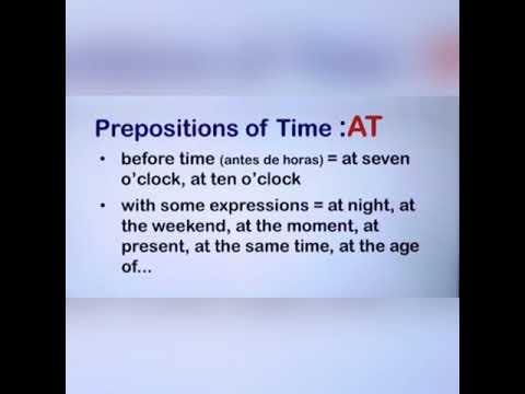 Laudelino - prepositions of time