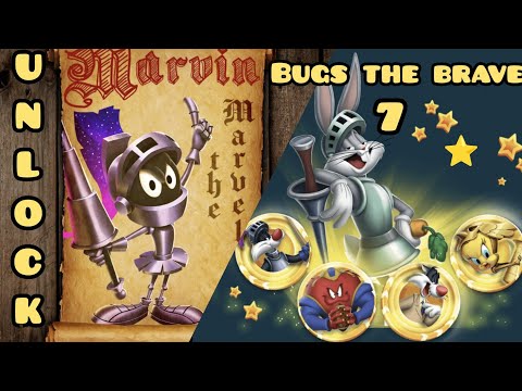 Looney tunes world of mayhem || Unlock marvin the marvelous || legendary bugs the brave rank-up 7⭐