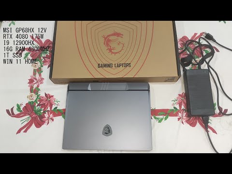 UNBOXING THE MSI  GP 68HX 12V RTX 4080 &  i9 12900HX
