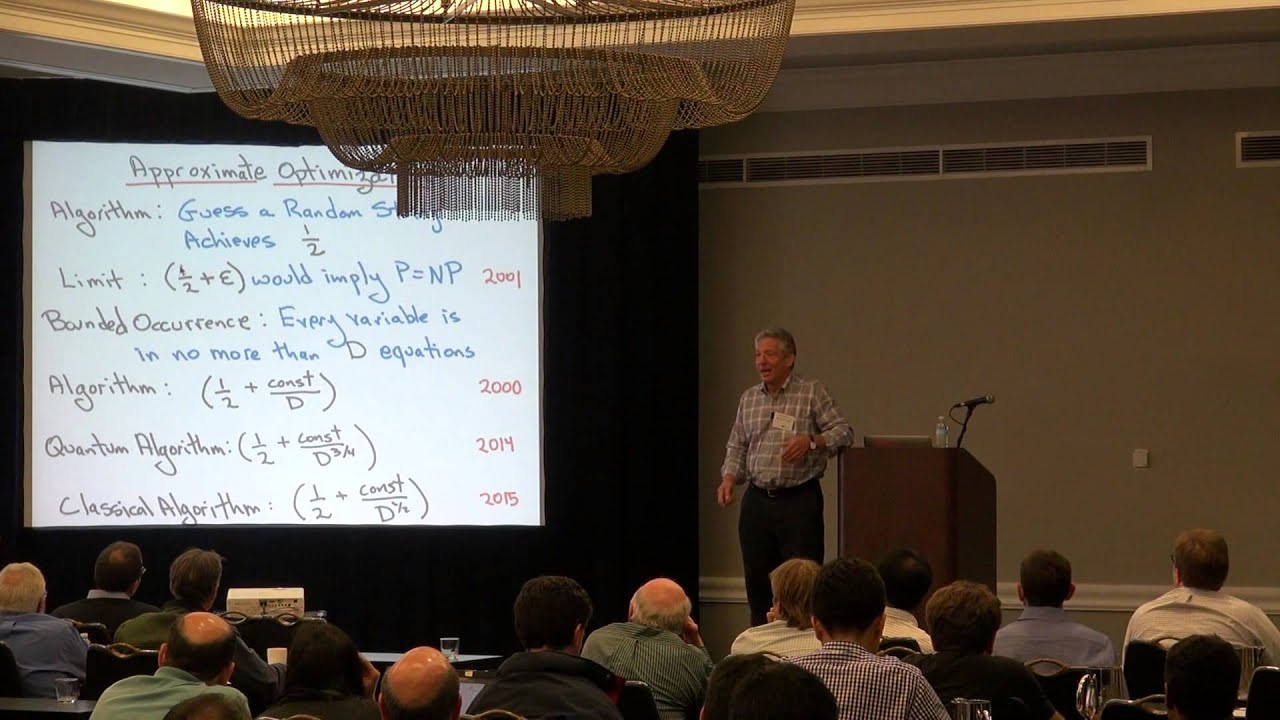 Eddie Farhi: A Quantum Approximate Optimization Algorithm