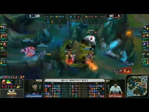 LoL Highlights LGD vs SAT Game 1   LPL Summer 2016 25 06 2016   LGD Gaming vs Saint Gaming