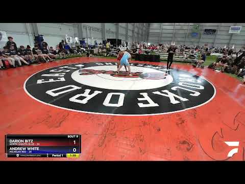 195 Lbs Round 3 (8 Team) - Darion Bitz, North Dakota Blue Vs Andrew White, Michigan Red 3420