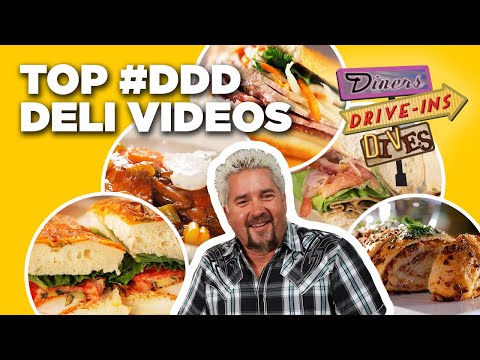 Top 10 #DDD Deli Videos with Guy Fieri | Diners, Drive-Ins and Dives | Food Network