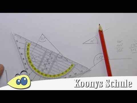 Wie misst man Winkel? Winkel messen mit Geodreieck, vorgemacht und erklärt