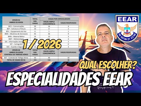 QUAL ESPECIALIDADE ESCOLHER NA EEAR? | CFS 1 - 2026