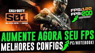 COMO AUMENTAR FPS NO COD WARZONE BO7 ! MAIS FPS E REDUZIR O INPUT LAG E TRAVADAS NO COD BO7
