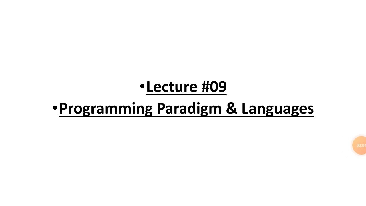 Programming Paradigm and Languages (Introduction to Cs and IT)