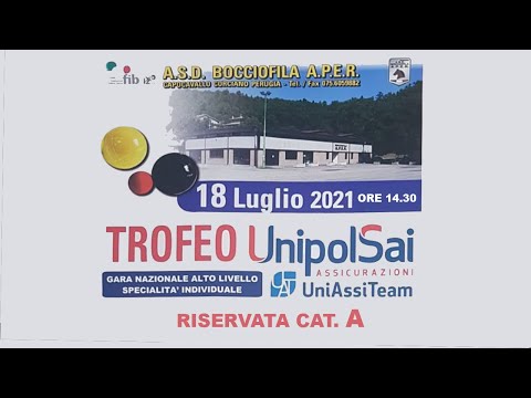A.S.D. BOCCIOFILA A.P.E.R. - Trofeo UNIPOLSAI Assicurazioni "UniAssiTeam"