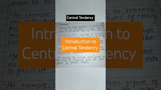 Central Tendency ||Introduction ||B.COM|BBA/MBA/MCOM #statistics