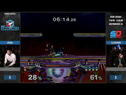 Get Smashed #120 - Winner Quarters: Wasabi (Captain Falcon) vs CLG.PewPewU (Marth)