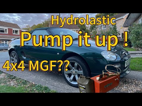 Pumping up the suspension on MGF ! 