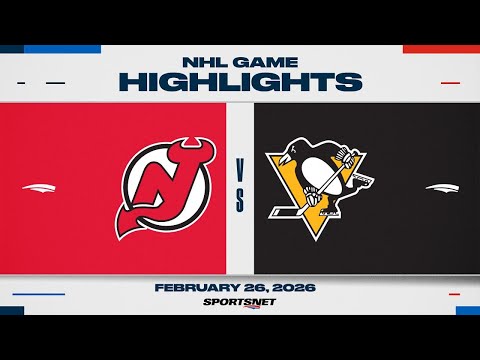 NHL Highlights | Devils vs. Penguins - February 26th, 2026