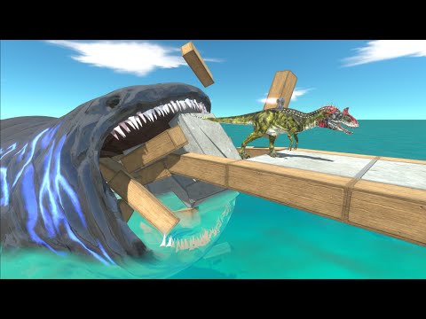 Runaway From Bloop And Dangerous Snakes - Titanoboa - Black Mamba - Animal Revolt Battle Simulator