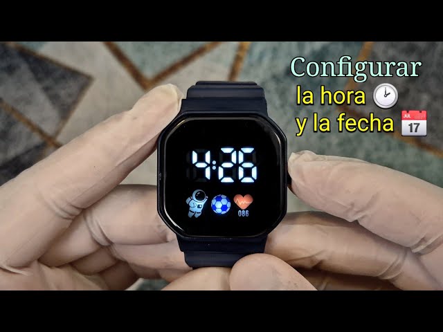 Vídeo relacionado con TRIXES Reloj de muñeca Deportivo LED; roja Digital, Lujo, Hombre, Regalo - Negro