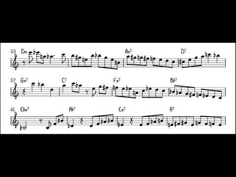 Antonio Hart "Minority" Solo Transcription